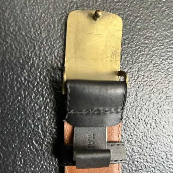 Christian Dior Vintage Black Leather Belt - Size 36 - Picture 4 of 9